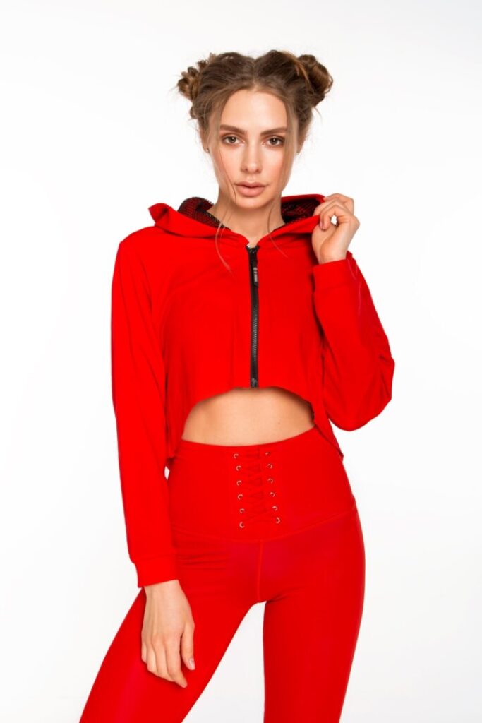 ХУДІ_RED_1 Жіноча спортивна кофта, худі