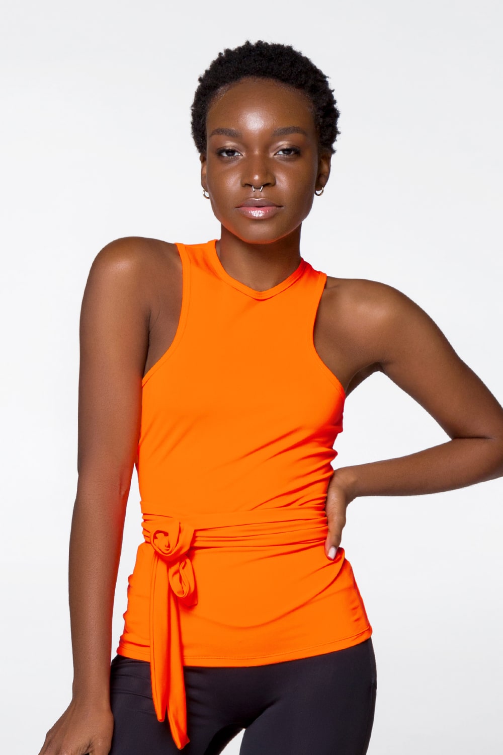 Спортивна_майка_DF_ORIGINAL_Orange_1 Спортивна майка помаранчевого кольору для любителів спорту