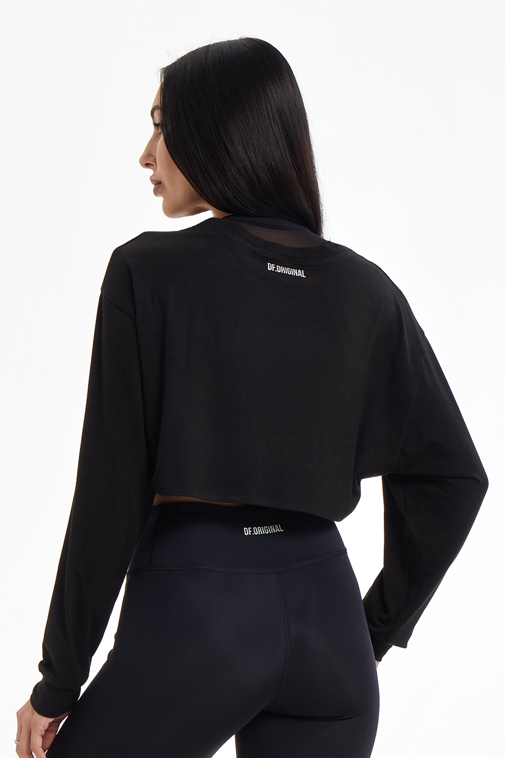 Купить Футболка Логслив Crop Basic