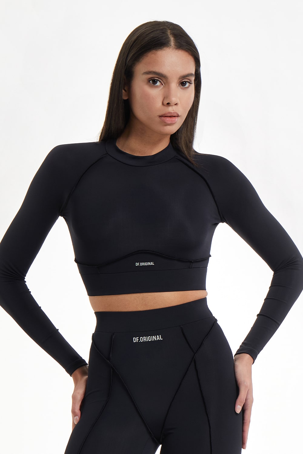 majestic-black-longsleeve-top-1-min_1 Спортивный Топ Лонгслив Majestic Black